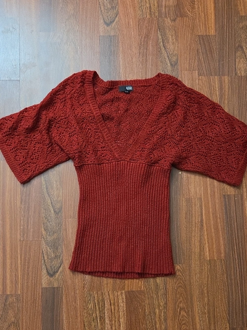 a.n.a Red Knit Top - Great Condition